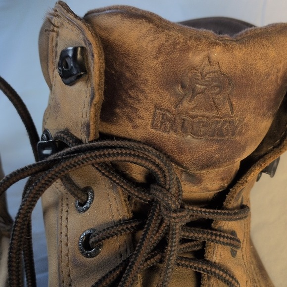 Rocky‎ Gore-Tex Waterproof Leather Hiking Work Boots Mens 10.5 med Vibram Style